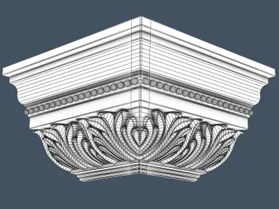 Decorative Crown Molding 3D model get