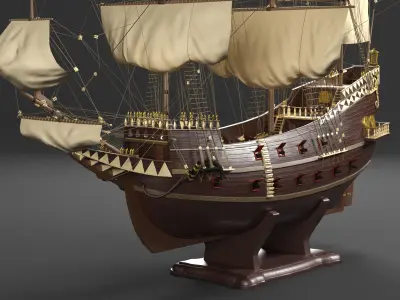 San Giovanni Battista ship Low-poly 3D model