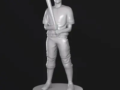 Baseball Player Batter model 3D 3D print model