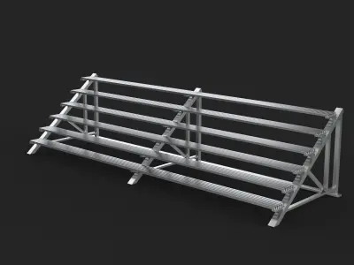 Gymnasium Bleachers 3D model