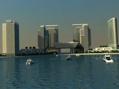 Sowwah Square - Abu Dhabi 3D model