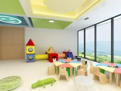 Kindergarten Playground 3D model