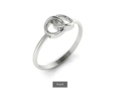 Collection 17 ring in sterling silver 3D Model Pack