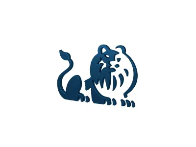 Lion Emblem v4 008 Low-poly 3D model