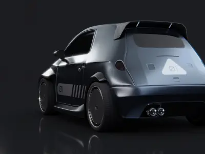 Pocket Rocket - game-ready car model Low-poly 3D model