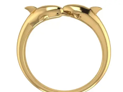 Dolphin Ring 3D print model