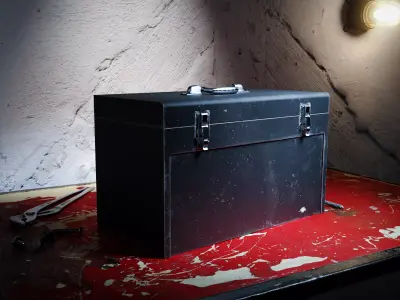 Suitcase for garage tools - FREE Free low-poly 3D model