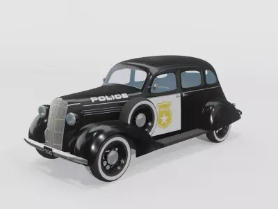 Dodge Sedan Police model 3D model