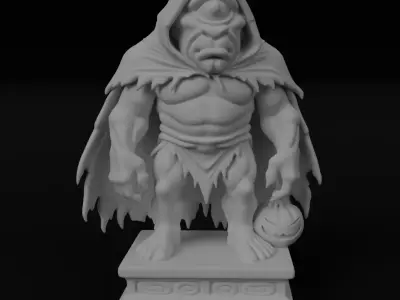Halloween Cyclope figurine 3D model for 3D printing 3D print model