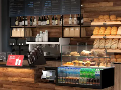 Coffee Kiosk 5 3D model