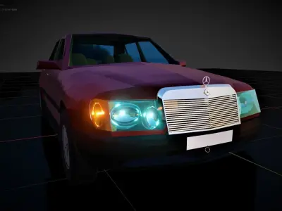 Mercedes Benz W124  Free 3D model