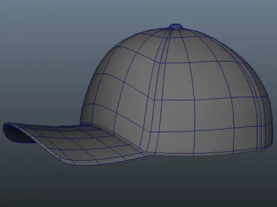 Baseball Cap 3D model