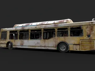 Old bus  3D model
