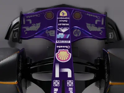 Formula 1 Car - Purple Concept 3D model