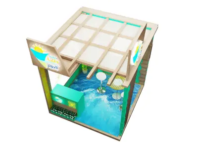 Booth Exhibition Stand a351 3D model