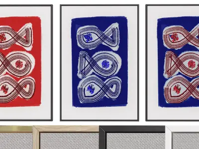 3 Abstract Frames Set 11 3D model