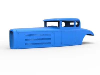 Shell model for Hot rod Scale 1 to 24 3D print model