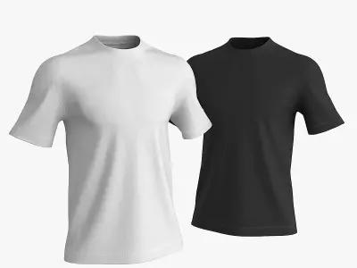 Male T Shirt Low-poly 3D model
