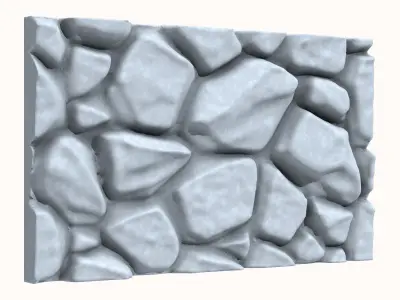 Stone wall 198 3D model