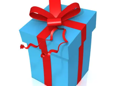 Gift box Low-poly 3D model