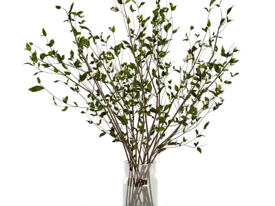 Branches in a vase 009 3D model