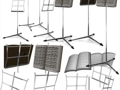 MusicStand book stand - book stand 3D model