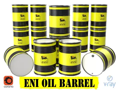 Eni oil barrel 3D model