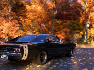 1968 Dodge Charger RT to SRT Restomod 3D model