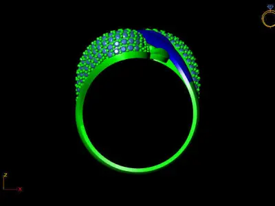 Women Ring 3D print model 10