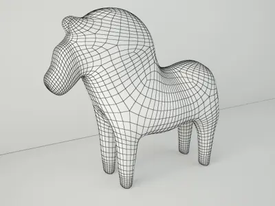 Swedish Dala Horse 3D model