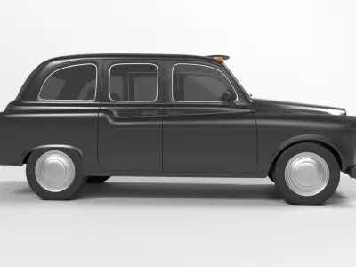 london taxi cab 3D model