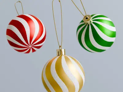 Christmas balls Ornament 2 3D model