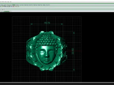 Buddha Ring  3D print model