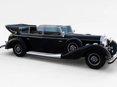 Mercedes 770K Staff Car rev 3D model