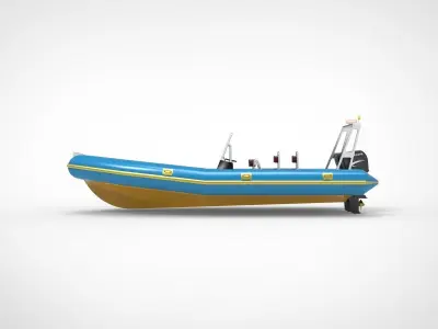 Rigid Inflatable Boat 3D model