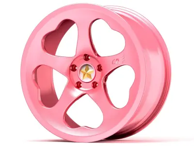 Sakura Mono Wheel Low-poly 3D model