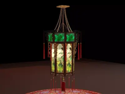 Chinese  palace lantern  3D model purchase