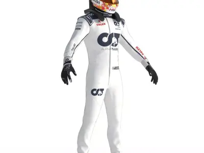 F1 Alpha Tauri Suit 2023 3D model