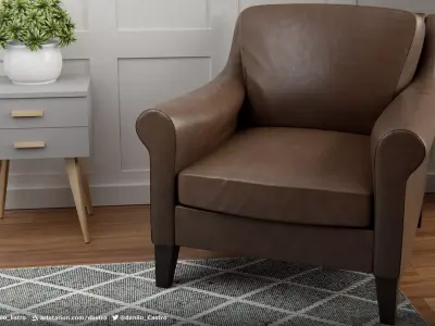 Armchair - 2k Textures 3D model