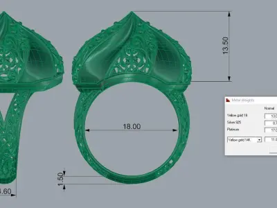 Ultra Vision Ring 3D print model 3
