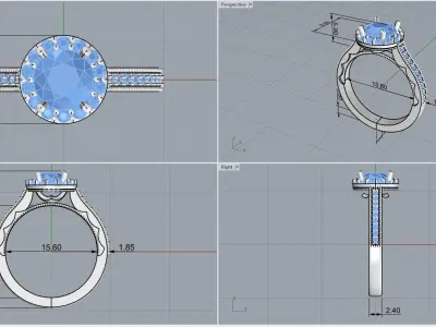 ring code 119 3D print model