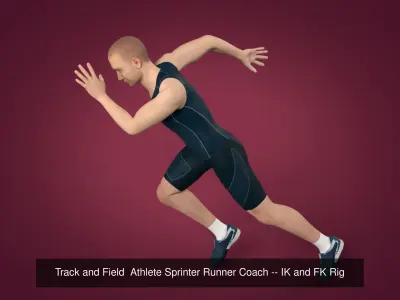 Sports - Athlete - Volleyball Player - Wrestler - Kick-Boxing  3D Model Pack