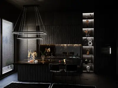 Modern Kitchen Free 3D model get