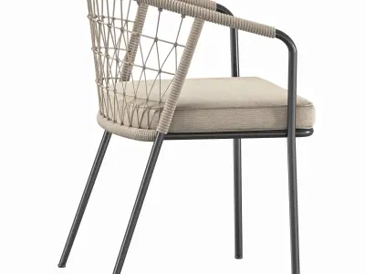 black garden sem chair 3D model