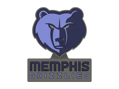 MEMPHIS GRIZZLIES NBA LOGO 3D print model