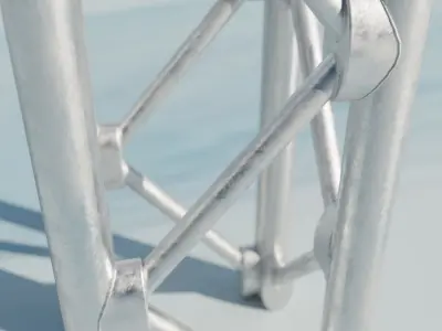 Steel Square Truss 5 Low-poly 3D model