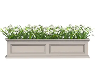 Window and Balcony Flower Box Pot 3D model get
