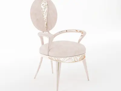 Nature Chair Low-poly 3D model