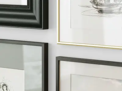 Gallery Wall 145 3D model