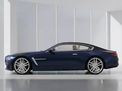 Luxe GT Touring Car  Luxury Vehicle 3D Model       Low-poly 3D model